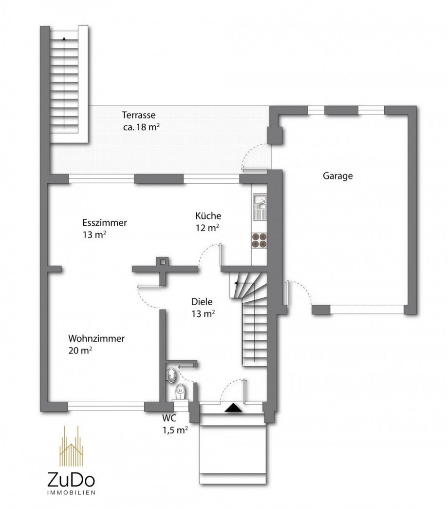 EG Grundriss Einfamilienhaus Bedburg